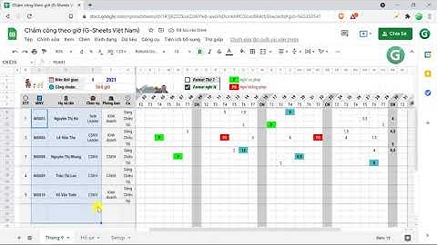 Google Sheets || Bảng Chấm Công Theo Giờ/Ca Tự Động 100%