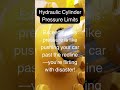 Hydraulic Cylinder Pressure Limits #shorts #viralvideo #youtubeshorts