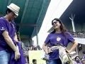 Shah Rukh Khan and Juhi Chawla dance along with #KKR players at Eden in FREECULTR Victory T-Shirts