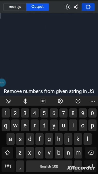 Remove numbers from given string in javascript #javascript #code #js # ...