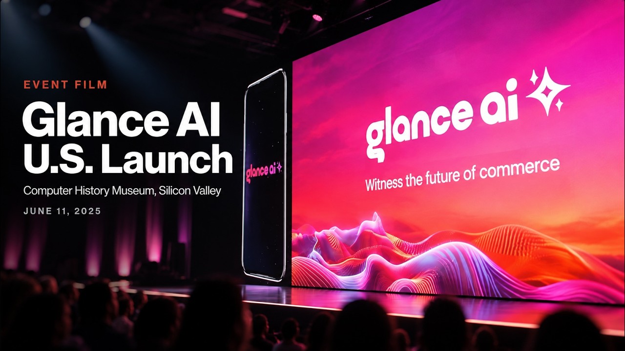Poster frame for Glance AI U.S. Launch