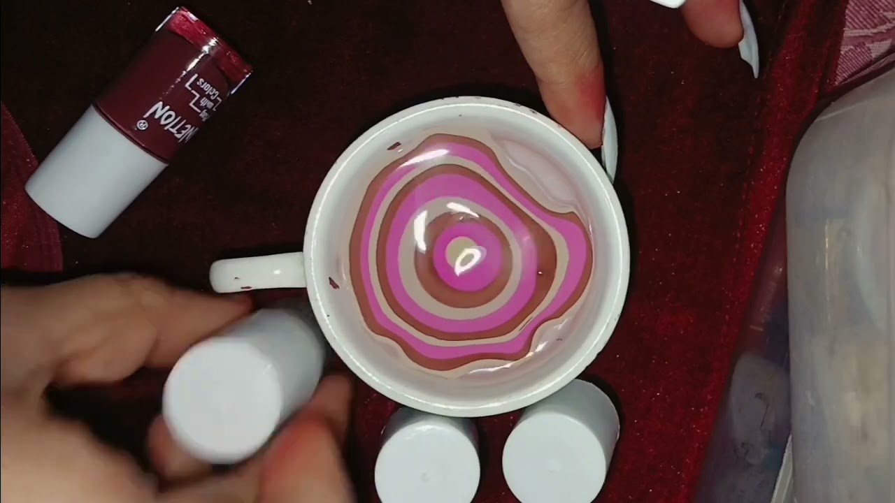 My first fabulous.water Mable nail art in my life at home.very simple and easy 🤩💖nail tutorial 