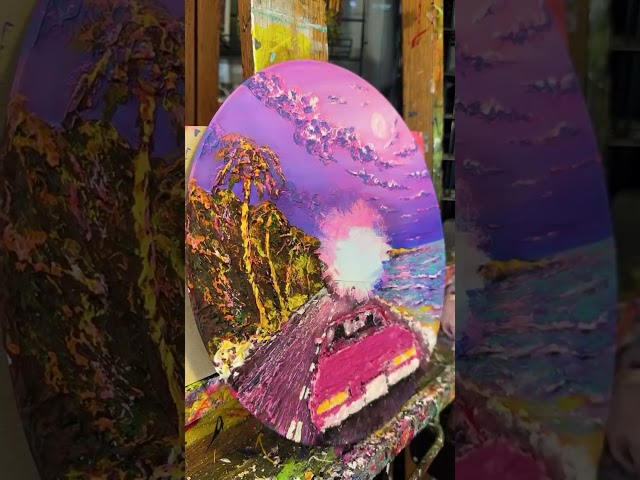 "Moonlight Drive” vinyl art by Daniel Curran Art. 🌕 🖌️