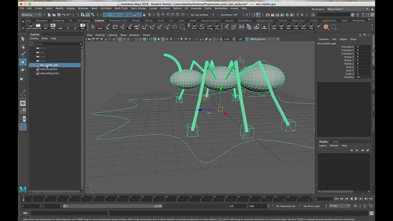 How to Create a Walk Cycle Procedurally in Maya - Lesterbanks