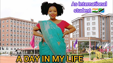 A Day of an African girl in INDIA College 🇮🇳