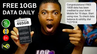 How To Get Free 10GB Data Daily in Nigeria Without Buying in 2024(All Network)MTN AIRTEL GLO 9MOBILE screenshot 3