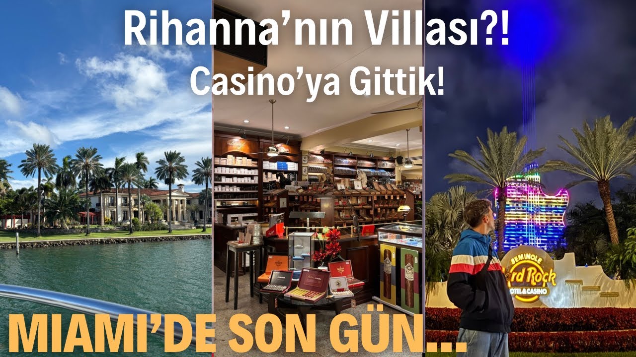 Miami Travel 12. Bölüm: Tekne Turu, Little Havana ve Guitar Hotel! | WAT Vlog #32