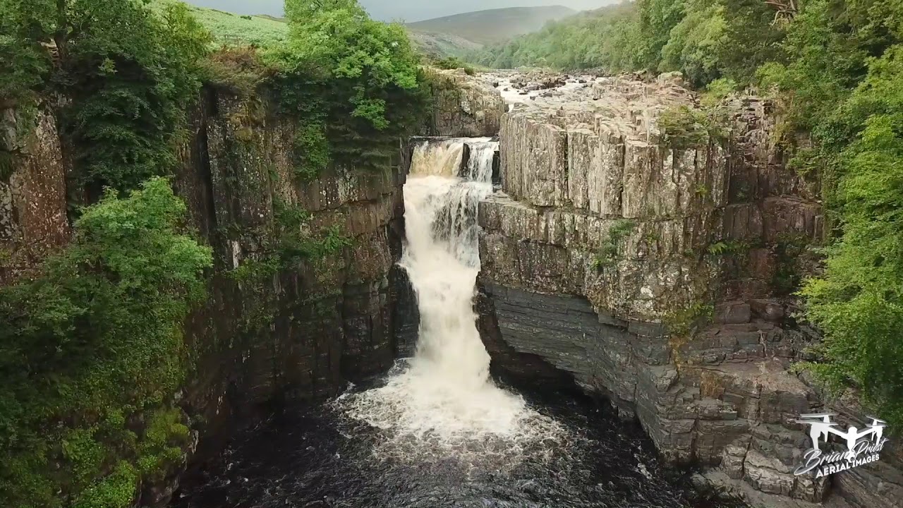 High Force Waterfall by Drone YouTube
