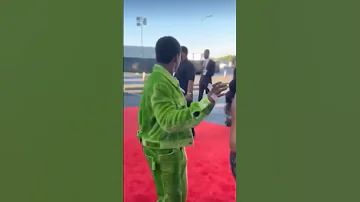 #kodakblack arrived at the red carpet in 💎 style #shorts