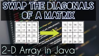 Reverse/Swap the Diagonals of a Matrix | 2-D Array in Java | Program with an example | ICSE Class 10