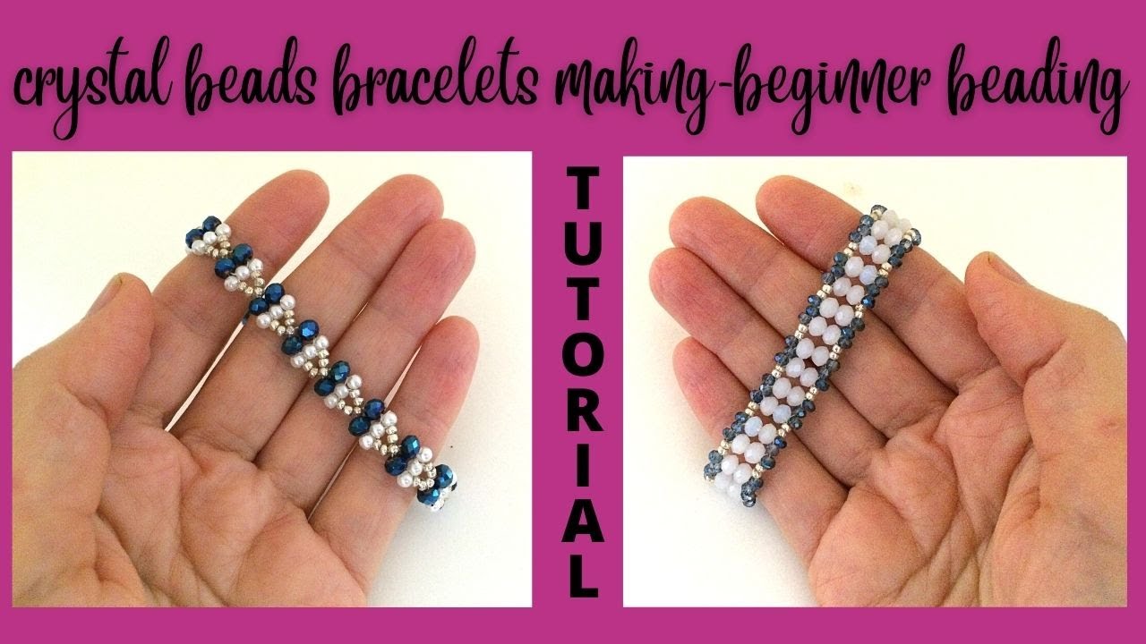 How to make seed beads bracelets. Bracelet making tutorial. 