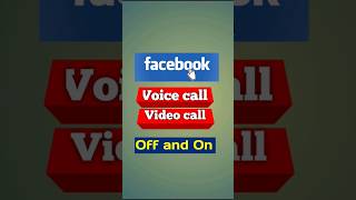 How to Facebook voice and video call of।Facebook massager call off kaise kare।#Facebook#youtubeshort