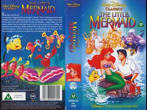 Opening and Closing to The Little Mermaid 1991 UK VHS