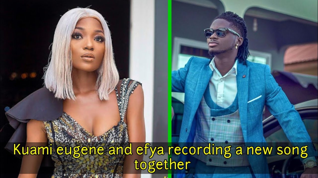 Kuami eugene and efya on set recording a new song - YouTube
