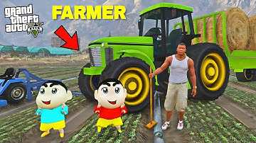 GTA V : Franklin & Shinchan Become REAL FARMERS ! in Telugu