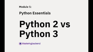 Python 2 vs Python 3