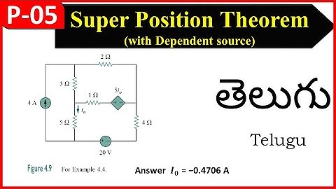 Superposition Theorem with Dependent source || Easy way