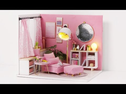 DIY Miniature House Kit * Happy Time * 핑크 해피타임 미니어처 하우스 * ミニチュアハウス * 幸褔小时光