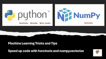 Optimize speed python code with  functools and  numpy vectorize