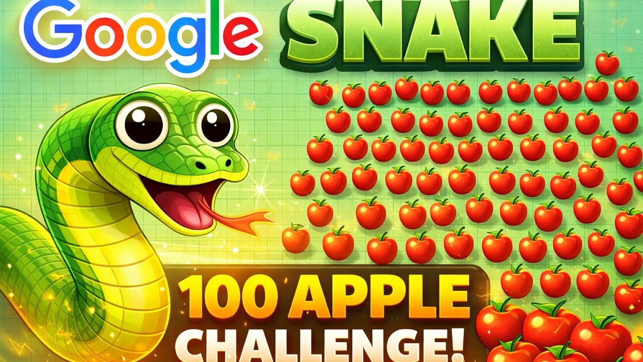 Can I Collect 110 Apples? 🍎 Google Snake Most Difficult Challenge! Day 2