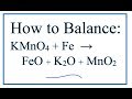 Balancing Chemical Equations