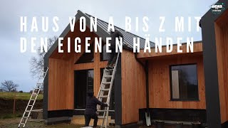 Ein Ehepaar hat mit seinen eigenen Händen ein wunderschönes Haus gebaut Housing with their own hands