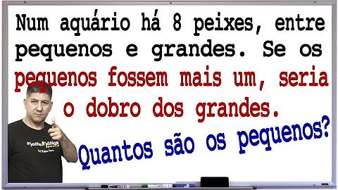 PROBLEMA DE MATEMÁTICA COM SISTEMA DE EQUAÇÕES - Prof Robson Liers - Mathematicamente