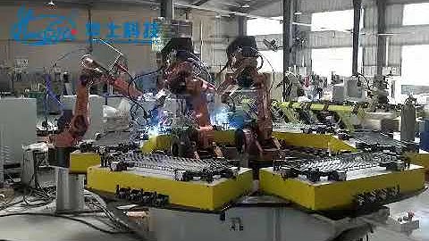 HWASHI Six Axis MIG Industrial Welding Robot for Storage Wire Shelf Corner