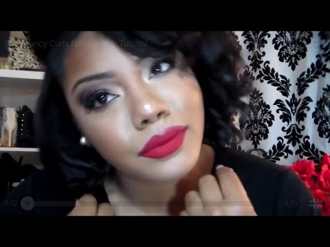 Get Curls with a Flat iron (natural hair tutorial) - YouTube