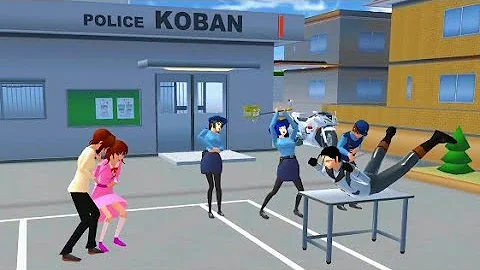 Girl police and Yakuza👺|#sakuraschoolsimulator #shortfilm #sss #viralvideo #trending #newupdate