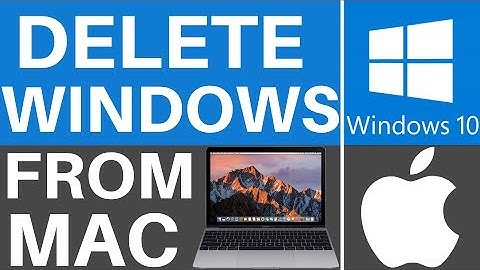 How To Remove Windows Partition From Mac