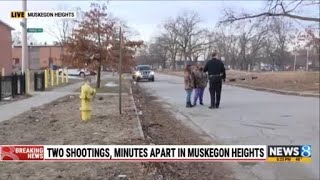 Two shootings, minutes apart in Muskegon Heights