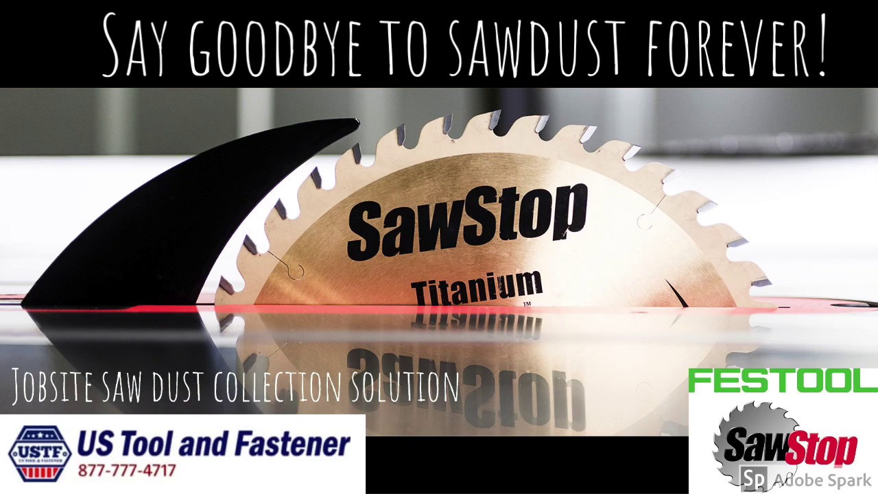 Sawstop Jobsite Saw Easy Dust Collection Improvement YouTube