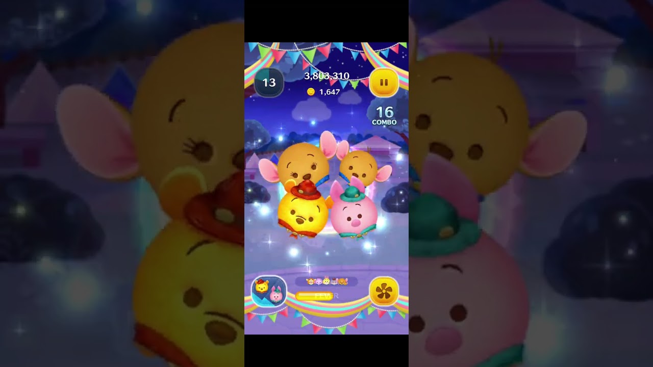 106日目アウトドアプー＆ピグレットスキル3にゃ明日新ツムやるにゃん