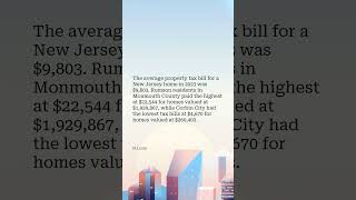Monmouth County average property taxes ranked for 2023
