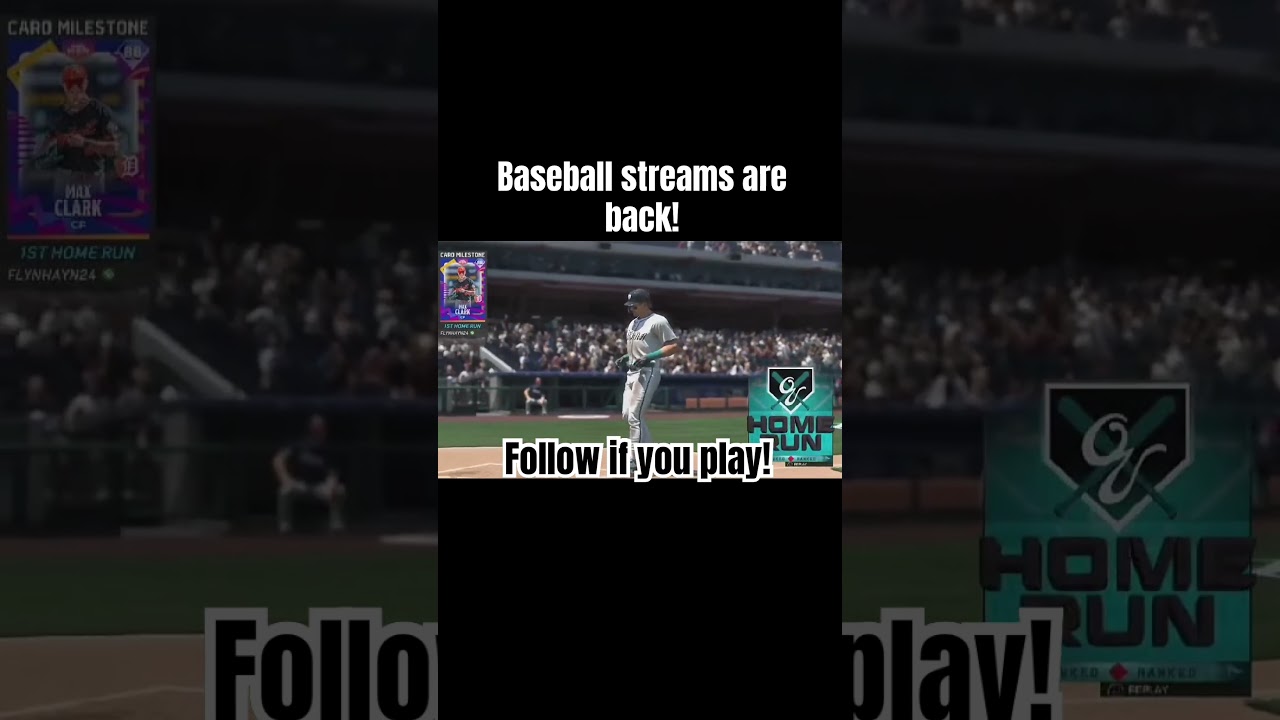 Baseball season is here! #baseball #mlb #mlbtheshow26 #streamer #homerun