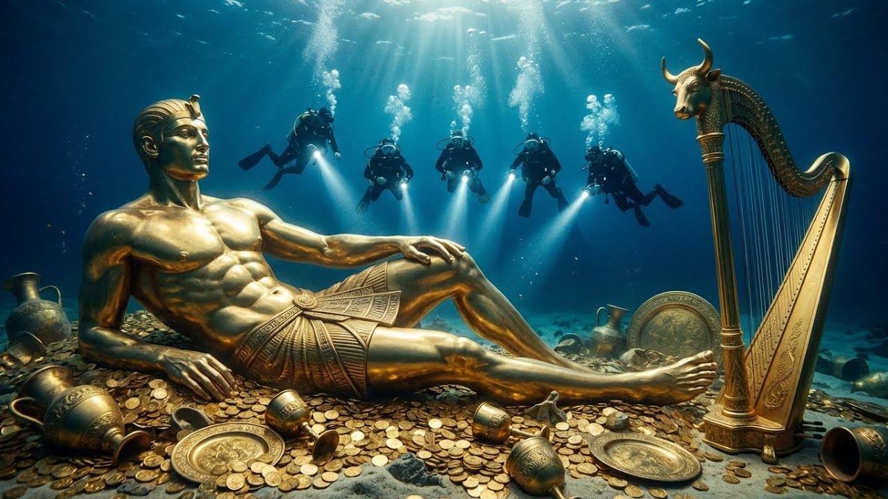 Poszukiwanie Skarbów Zatopionego Pałacu Sumerów— Starożytny Świat pod Morzem