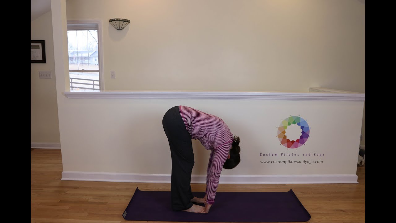 Hand to Foot Pose (Pada Hastasana) - YouTube