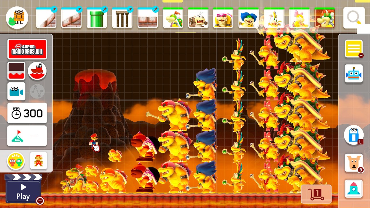 I Put ALL BOSSES in One Level! WII GameStyle! | Super Mario Maker 2 ...