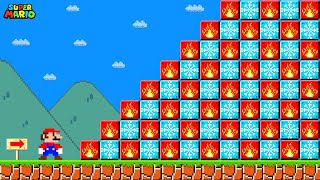 Can Mario Collect 999 FIRE  ICE Item Blocks In New Super Mario Bros.Wii?..| Game Animation