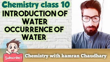 chemistry class 10 chapter 15 water | lecture 1 | in urdu/hindi