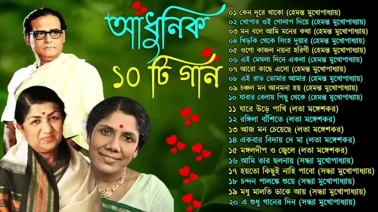 Hemanta Mukherjee Adhunik Gaan | পুরোনো দিনের গান | Best Of Hemanta Mukherjee|Adhunik Bengali Songs