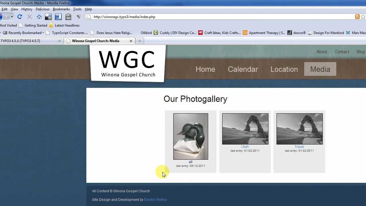 TYPO3 Media Categories and Photogallery