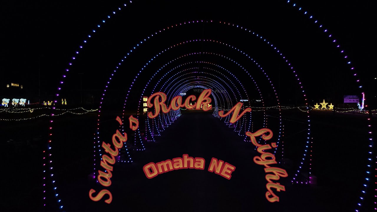 [4K] Santa's Rock N Lights DriveThru Holiday Light Show Werner
