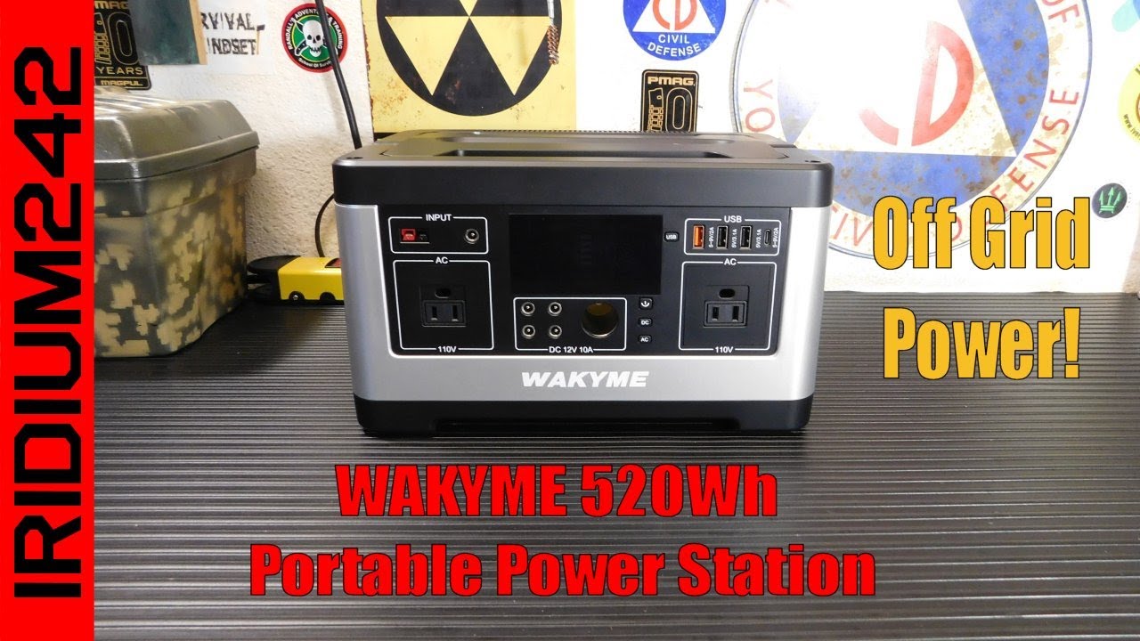 WAKYME 520Wh Portable Power Station: Off Grid Power!