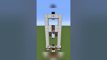 AUTOMATIC ELEVATOR IN MINECRAFT #shorts
