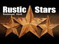 Wooden stars  reclaimed wood with spline joints