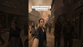 I time travelled to Peshtigo, 1871 (The Great Fire 🔥) #shorts  #history