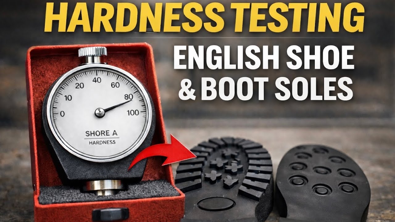 Проверка твердости самых популярных подошв для английской обуви и ботинок | Твердость по Шору-А |...