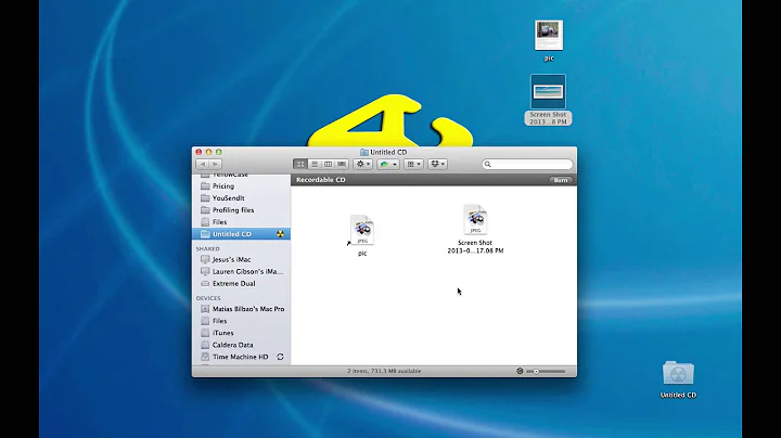 Mac OSX Basics: How to burn a CD or DVD